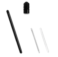 BioPlast klasyczny pręcik typu sztanga Czarna - BP-009