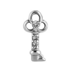 Charms - klucz - srebrny - D-004