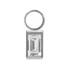 Charms - PREMIUM CRYSTAL - srebrny - D-007