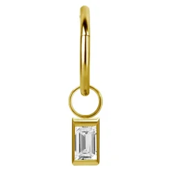 Charms - PREMIUM CRYSTAL - złoty - D-007