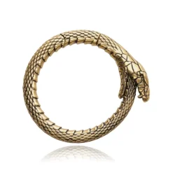 Ciężarek do ucha - wąż - złoty - PT-165