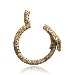 Ciężarek do ucha - wąż - złoty - PT-165
