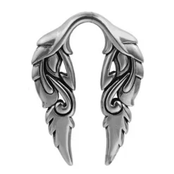 Ciężarek, hanger do ucha - srebrny - PT-160