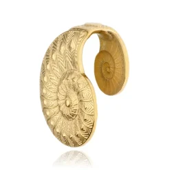 Ciężarek, hanger do ucha muszla ślimaka - złoty - PT-173