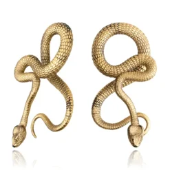 Ciężarki do ucha - para - węże - złoty - PT-166