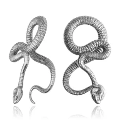 Ciężarki do ucha - para - węże - srebrny - PT-166