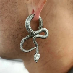Ciężarki do ucha - para - węże - srebrny - PT-166