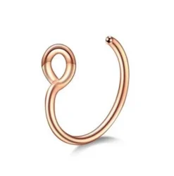 Fake do nosa - kółko Różowe złoto - FNS-048