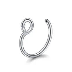 Fake do nosa - kółko srebrne - FNS-048