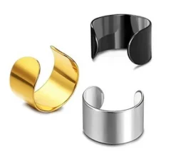 Fake kolczyk - nausznica Złoty - FK-003