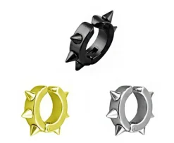 Fake kolczyk - ĆWIEKI HUGGIE Srebrny - FK-006