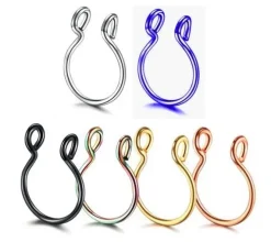 Fake septum - klasyczny Czarny - FNS-047