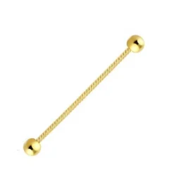 Industrial ozdobny - zakręcony złoty - IND-011