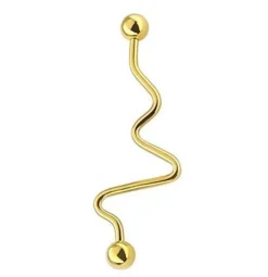 Industrial ozdobny fala złoty - IND-005