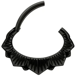 Kolczyk clicker - czarny - K-056