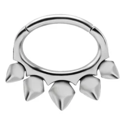 Kolczyk clicker - srebrny - K-055