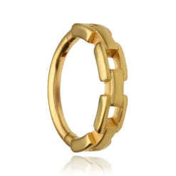 Kolczyk clicker łańcuch - złoty - K-060