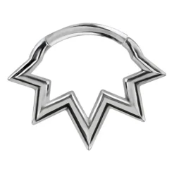 Kolczyk clicker srebrny - K-051