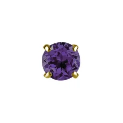 Kolczyk do nosa złoto 18K z ametystem - GD18K-039