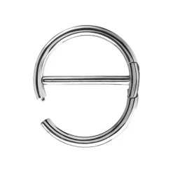 Kolczyk do sutka - srebrne kółko clicker - S-014