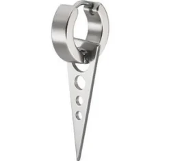 Kolczyk HUGGIE ozdobny srebrny - KH-002