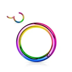 Kolczyk kółko clicker - kolorowy - K-018