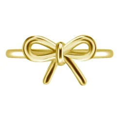 Kolczyk kółko clicker złota kokardka - CoCr NF - K-005