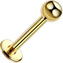 Labret - klasyczny złoty - L-001