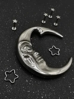 Labret gwiazdka srebrny - LGW-003