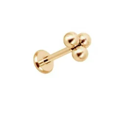 Labret różowe złoto ozdobny - LGW-015