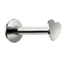 Labret serce srebrny - LGW-002