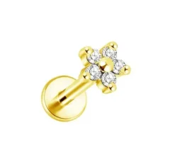 Labret złoty kwiat - LGW-011