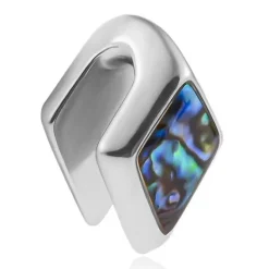 Mankiet cuff do ucha - srebrny - PT-158