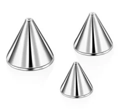 Nakrętka stożek - srebrny - CZ-002