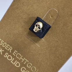 Nakrętka złoto 18K - czaszka - GD18K-009