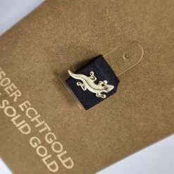 Nakrętka złoto 18K - jaszczurka - GD18K-013