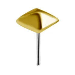 Nakrętka złoto 18K - kwadrat piramida - GD18K-014