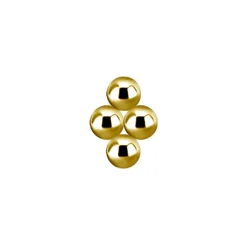 Nakrętka złoto 18K - romb z mini kuleczek - GD18K-069