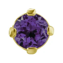 Nakrętka złoto 18K ozdobna z ametystem - GD18K-050