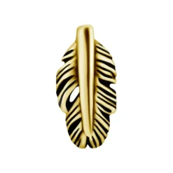 Nakrętka złoto 18K piórko - GD18K-052