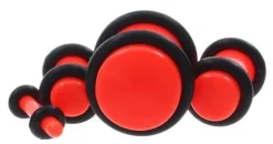 Plug akrylowy z oringiem pomarańczowy - PT-006
