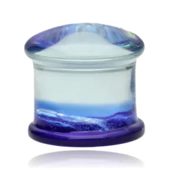 Plug siodłowy opalizujący niebieski - PT-044