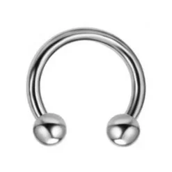 Podkowa - klasyczna srebrna - P-001