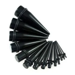 Rozpychacz TAPER czarny do uszu - RT01