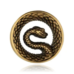 Tunel wąż - złoty - PT-036