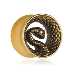 Tunel wąż - złoty - PT-036