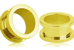 Tunel klasyczny odkręcany złoty - PT-068