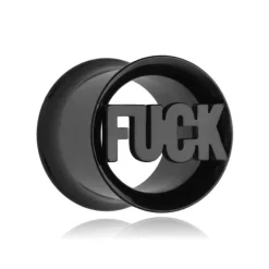 Tunel siodłowy - FUCK - czarny - PT-163