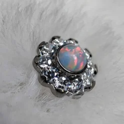 Tytanowa nakrętka - kwiat - TNA-030