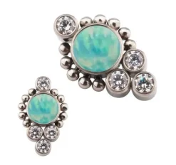 Tytanowa nakrętka - morski OP03 ozdobna - TNA-038